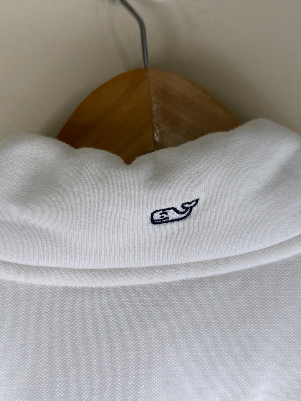 Vineyard Vines Women's San Francisco 49er's White 1/4 Zip Sweatshirt NFL EUC SM - Picture 4 of 11